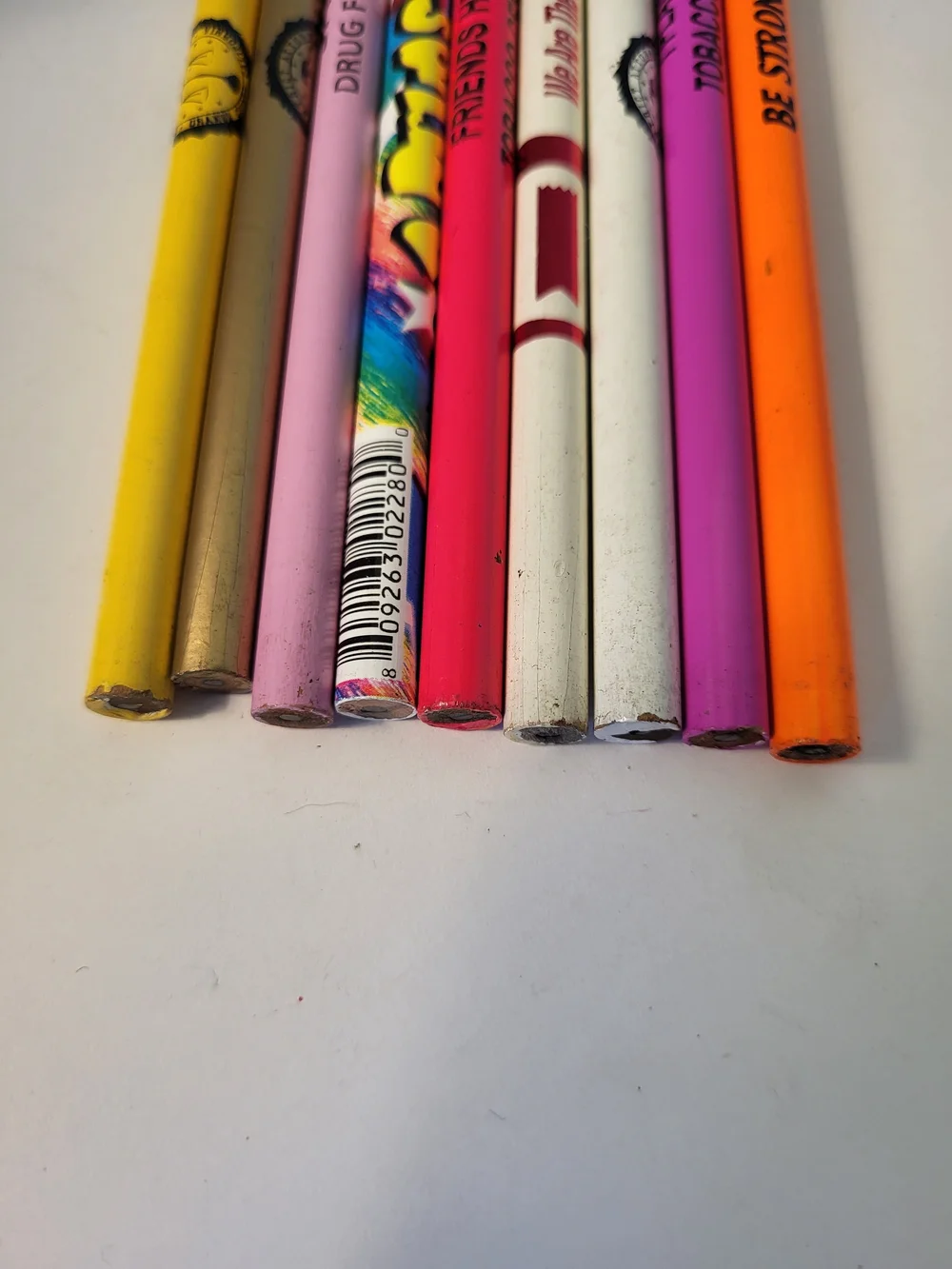 Lot/9 1990s SAY NO TO DRUGS Campaign Pencils